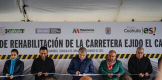 ENTREGA MARS REHABILITACIÓN DE CARRETERA AL EJIDO ‘EL CAMBIO’, EN MATAMOROS