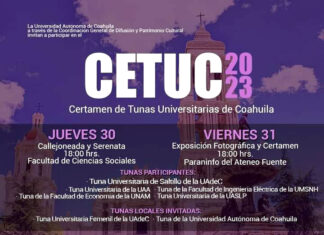 Disfruta de Música, Arte y Tradición en el Certamen de Tunas Universitarias de Coahuila 2023