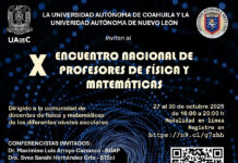 Invitan UAdeC y UANL al Décimo Encuentro Nacional de Profesores de Física y Matemáticas