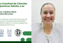 Recibirá la Dra. Catalina María Pérez Berumen el Premio Nacional de Química “Andrés Manuel del Río” 2025 en la categoría Docencia