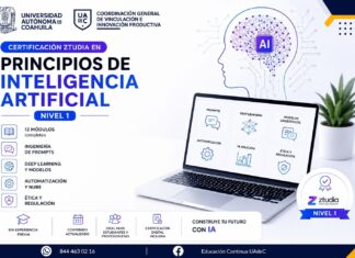 Continúa Capacitándote en la UAdeC con la Certificación Ztudia en Principios de Inteligencia Artificial Nivel 1