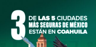 3 DE LAS 5 CIUDADES MÁS SEGURAS DEL PAÍS SON DE COAHUILA: MANOLO