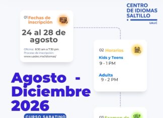Inscríbete a los Cursos que Ofrece el Centro de Idiomas Saltillo de la UAdeC
