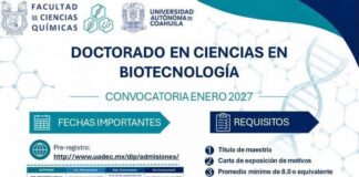Transforma el Conocimiento en Innovación y Forma parte del Doctorado en Ciencias en Biotecnología de la UAdeC