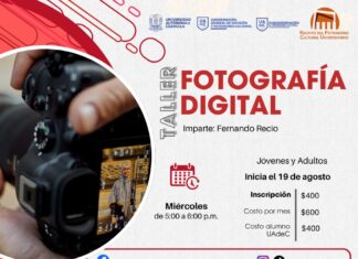 Separa tu lugar para los Talleres de Fotografía Digital, Cine Fotografía y Lenguaje Audiovisual y Cortometraje en la UAdeC