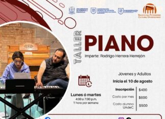 Aprende Piano y Solfeo en los Talleres del Recinto del Patrimonio Cultural Universitario de la UAdeC